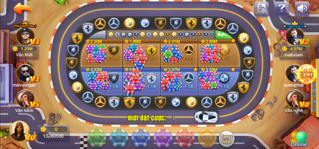 Chơi game cực phẩm phi xe từ FB68