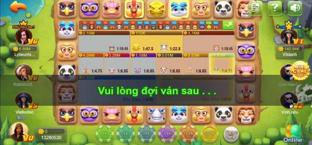 Chơi game phi cầm tẩu thú FB68