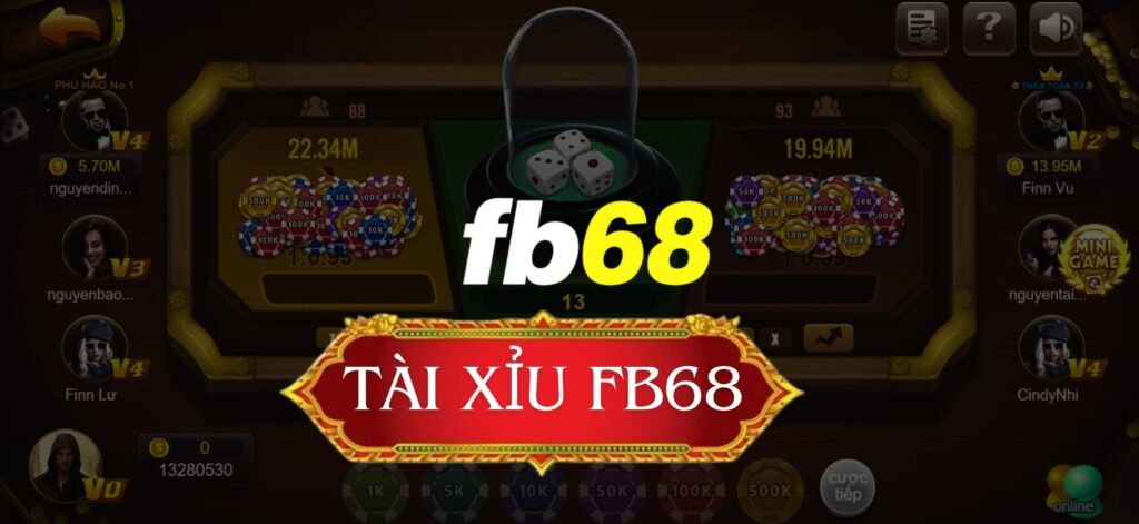 Cá cược game tài xỉu tại FB68